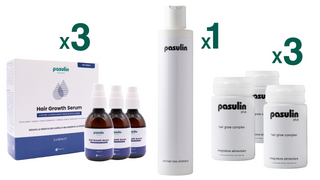 Pasulin KIT Doppia Azione Plus - Pacchetto Anticaduta 3 mesi