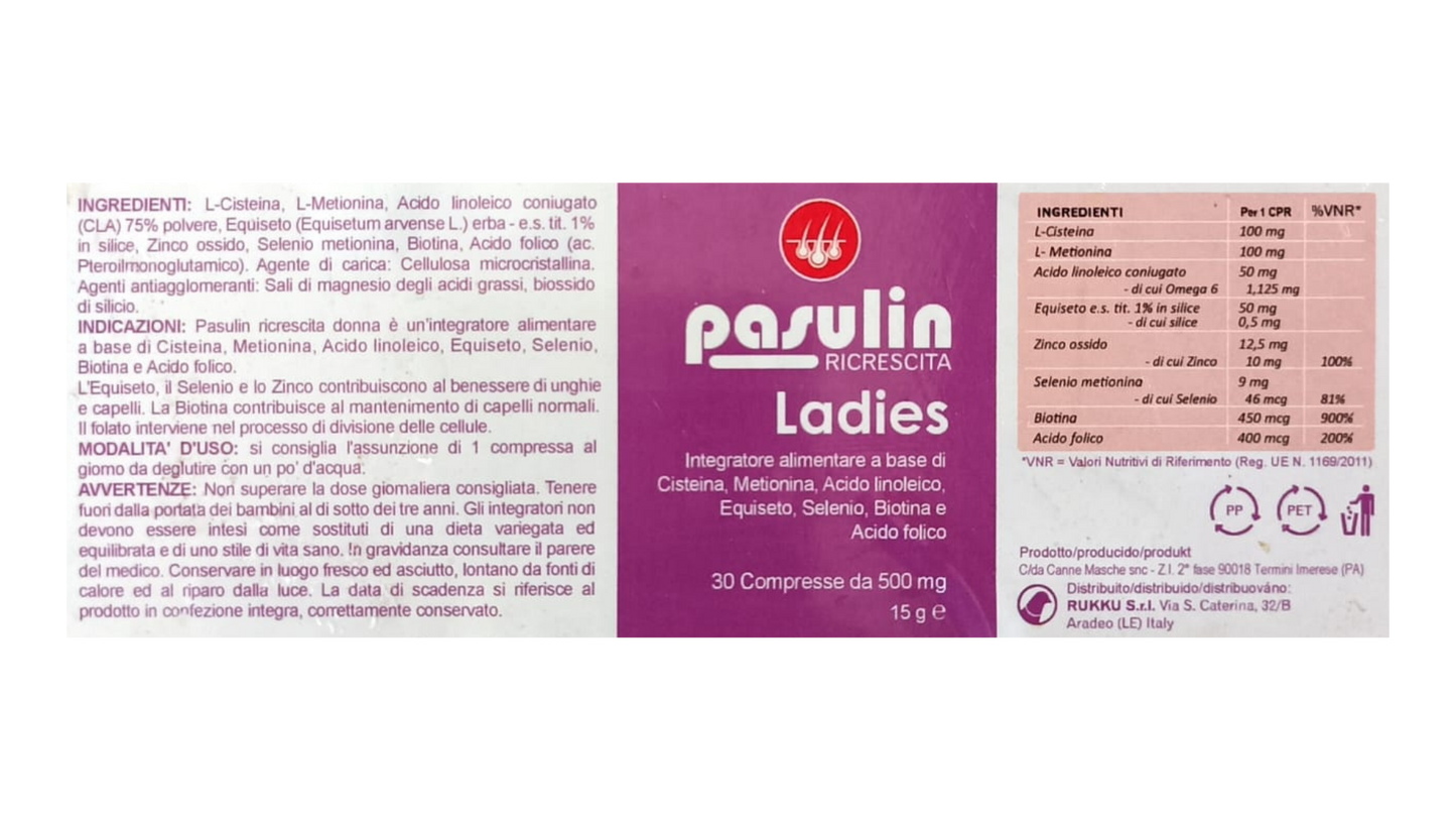 Pasulin Ladies - Integratore per Capelli Donna