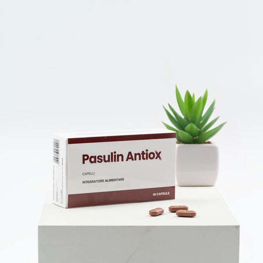 Integratore antiossidante contro la caduta dei capelli Pasulin Antiox
