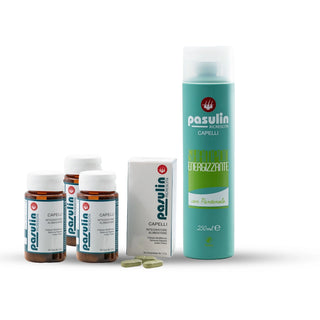Set anticaduta capelli: compresse + shampoo Pasulin
